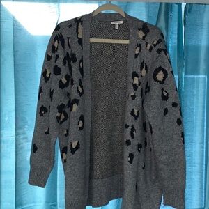 Leopard Shimmer Cardigan